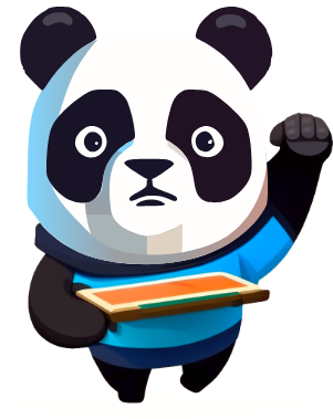 Duomly panda mascot