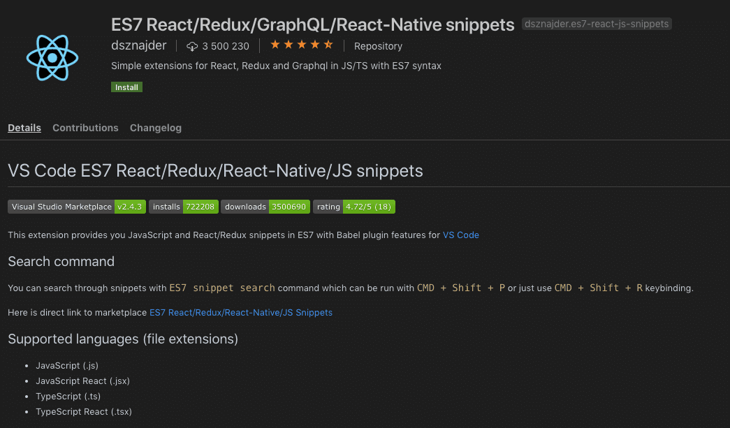 visual studio code extensions for react visual studio code extensions for react